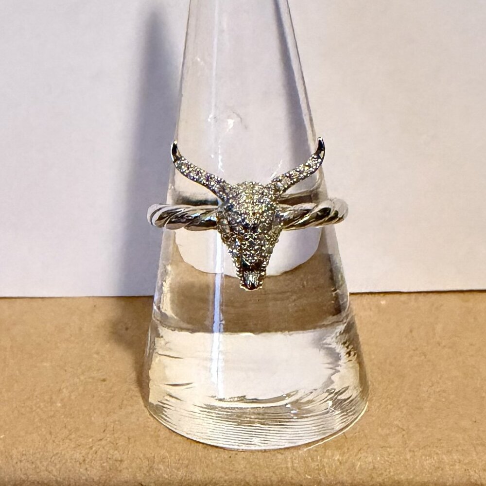 Bomb Party Ring Desert Queen Collection RBP 3818 "The Sparkling Skull" Size 9